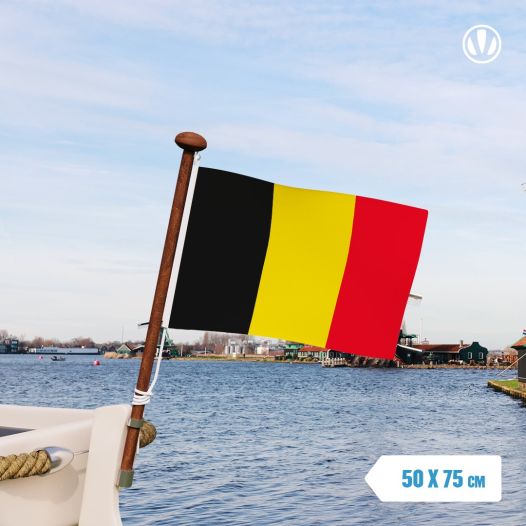 Belgische vlag België 50x75cm gastenvlag