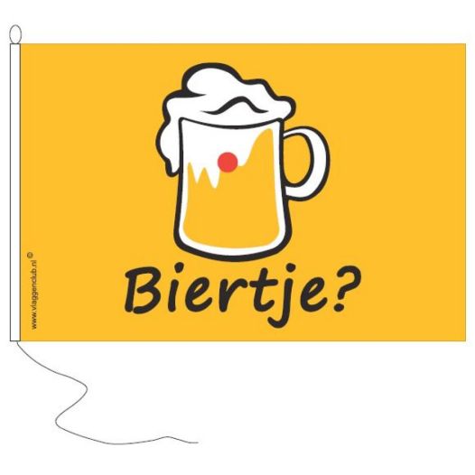 Borrelvlag Biertje? 30x45cm