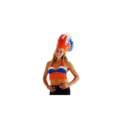 Bikini topje oranje en Nederlandse vlag