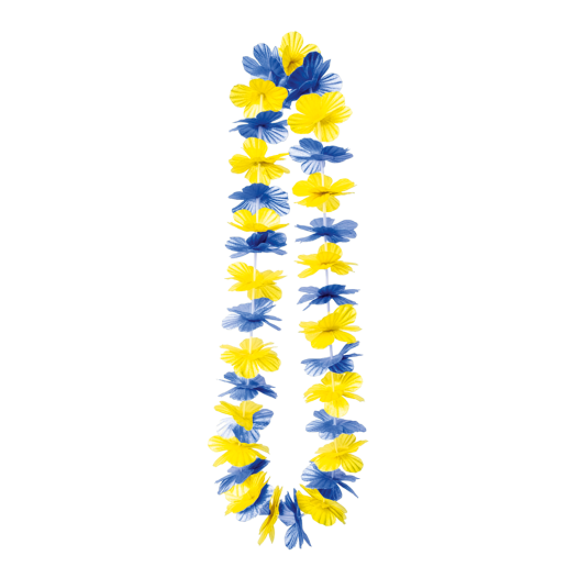 Hawaii bloemen krans groen wit rood