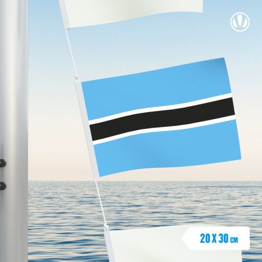 Vlaggetje Botswana 20x30cm Bootvlag
