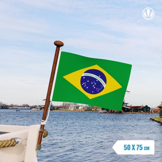 Vlag Brazilië 50x75cm