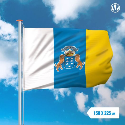 Vlag Canarische Eilanden 150x225cm - Spunpoly