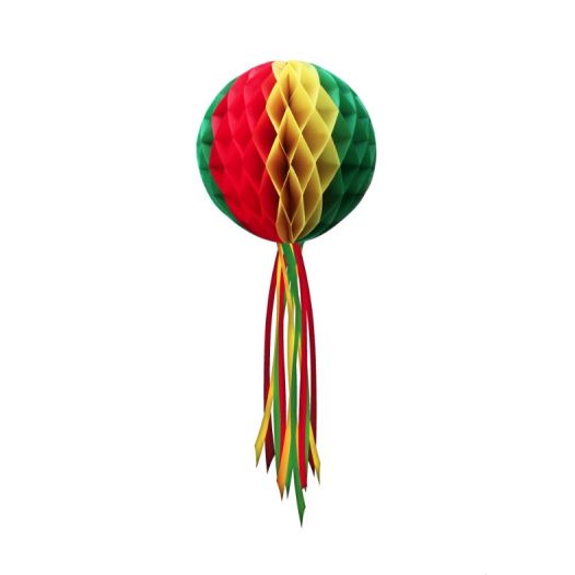 Carnaval Decoratie | rood geel groen XXL 50cm