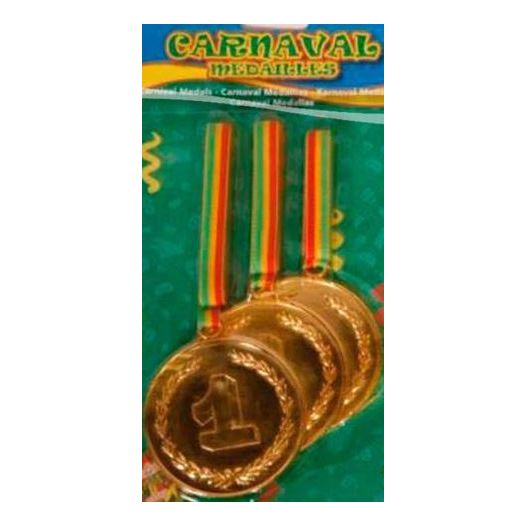 Carnaval Limburg grote medailles 3 stuks