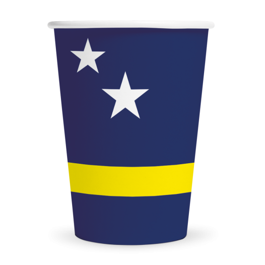 Curacao bekers - 8 stuks