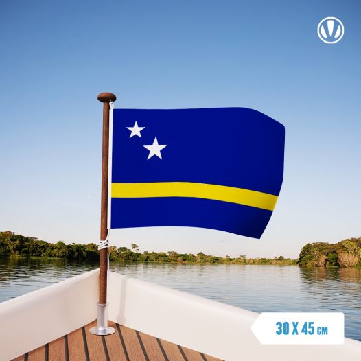 vlag Curacao 30x45cm