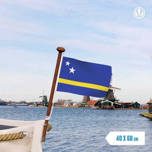 vlag Curacao 40x60cm | Curacaose vlaggen kopen gastenvlag