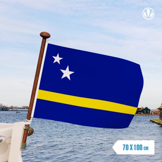 vlag Curaçao 70x100cm | Curaçaose vlaggen kopen gastenvlag