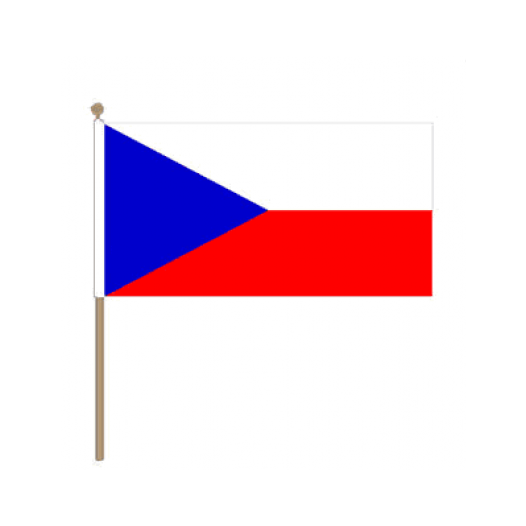 Zwaaivlag Tsjechie 15x22,5cm | stof