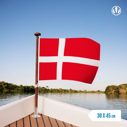 Deense vlag Denemarken 30x45cm gastenlandvlag