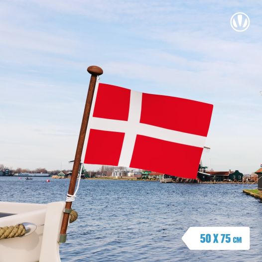 Deense vlag Denemarken 50x75cm grote gastenvlag