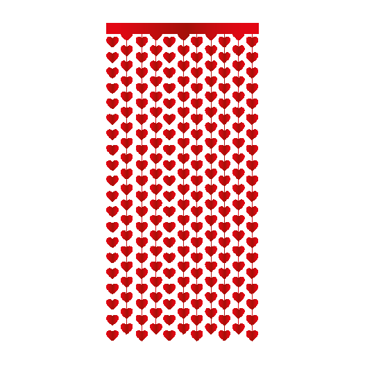 Deurgordijn love vol met hartjes