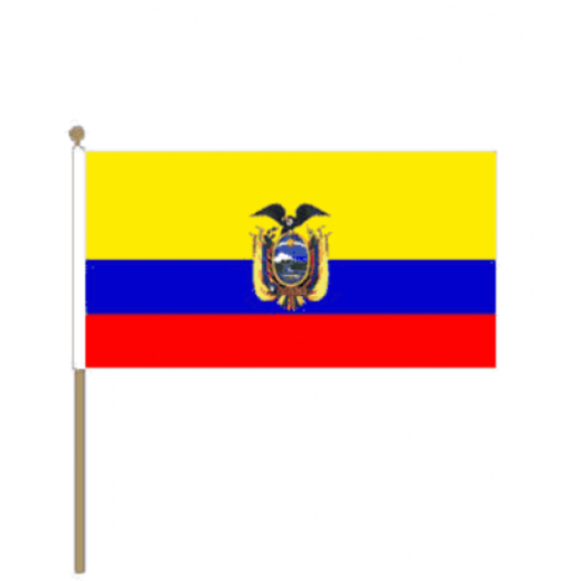 Zwaaivlag Ecuador 30x45cm | Stof