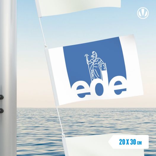 Vlaggetje Ede gemeente logo 20x30cm