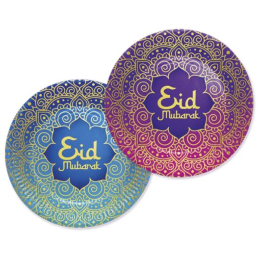 Eid Mubarak bordjes 8 stuks