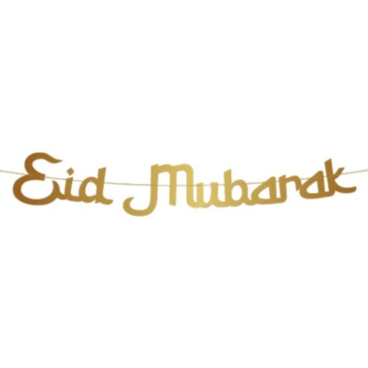 Eid Mubarak tekst slinger goud