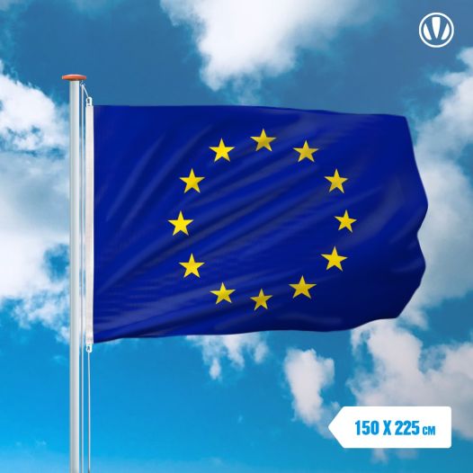 Mastvlag Europese unie 150x225cm spunpoly