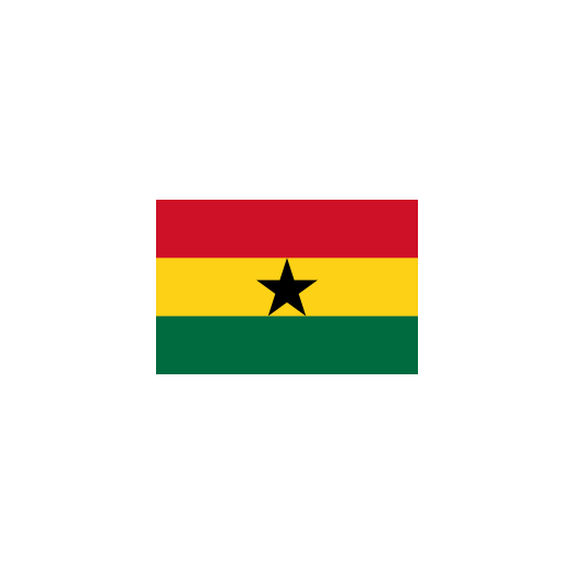 Vlag Ghana 40x60cm