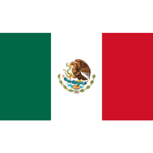 Vlag Mexico 70x100cm - Spunpoly