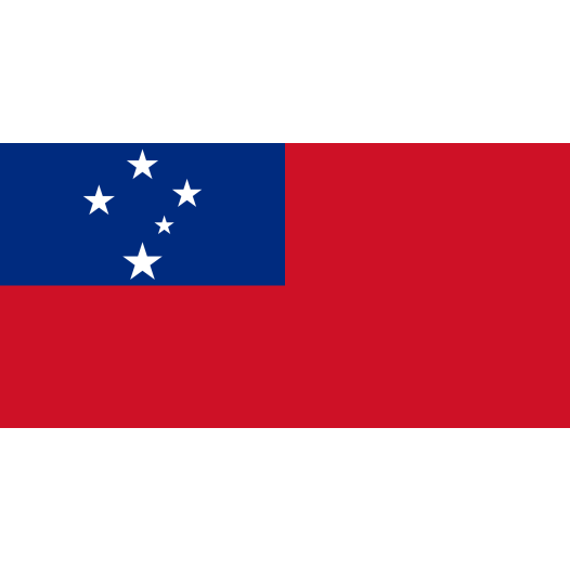 Tafelvlag Samoa 10x15cm