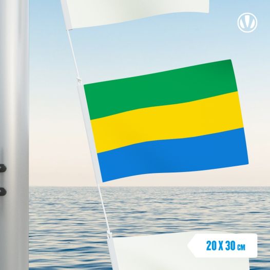 Vlaggetje Gabon 20x30cm