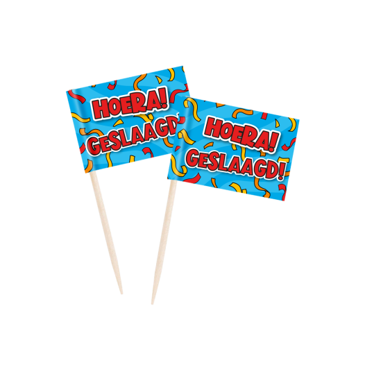 Geslaagd cocktailprikkers