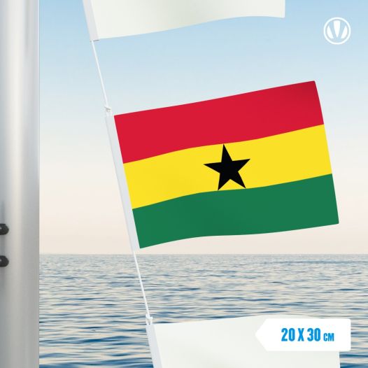 Vlaggetje Ghana 20x30cm
