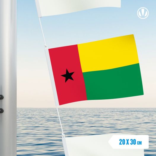 Vlaggetje Guinee-Bissau 20x30cm