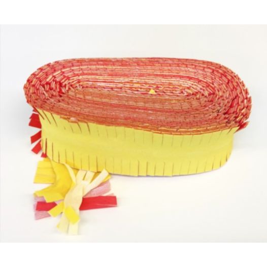 Guirlande Carnaval Oeteldonk Rood Wit Geel - 24m | Brandvertragend