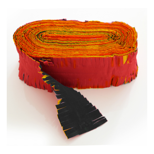 Guirlande Zwart geel rood - 6m | Brandvertragend
