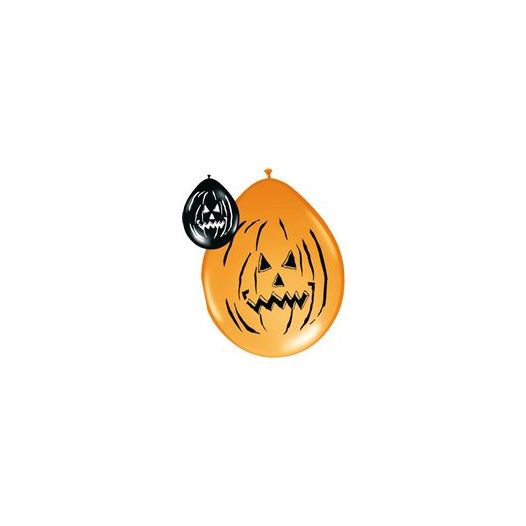 Halloween ballonnen Horror Pompoen 8 stuks
