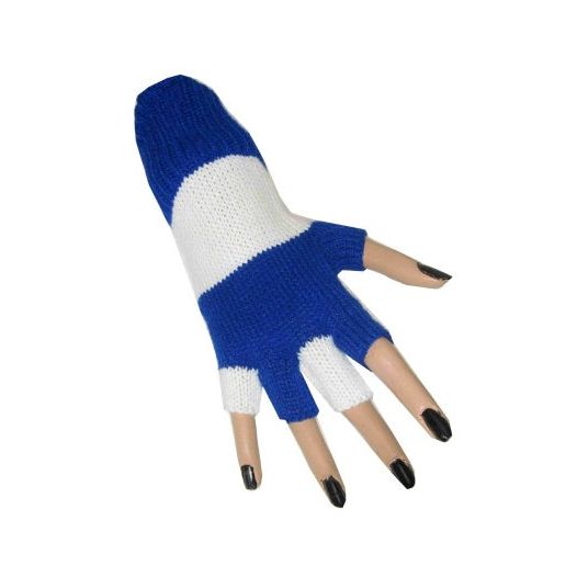 blauw geel handschoenen