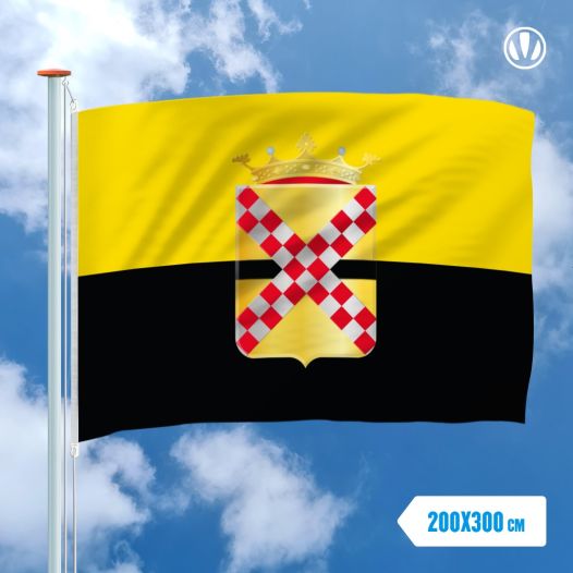 Vlag IJsselstein met Wapen 200x300cm