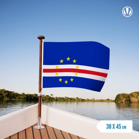 vlag Kaapverdie 30x45cm | vlaggen Kaap Verdië gastenvlag