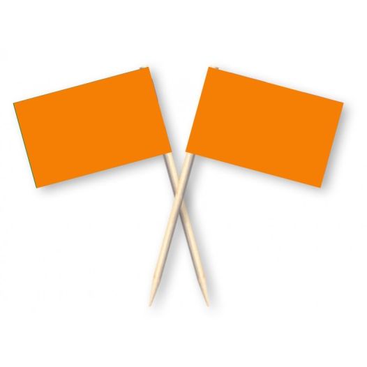 Cocktailprikkers oranje - 50 stuks