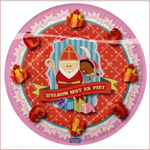 Sinterklaas bordjes 6 stuks