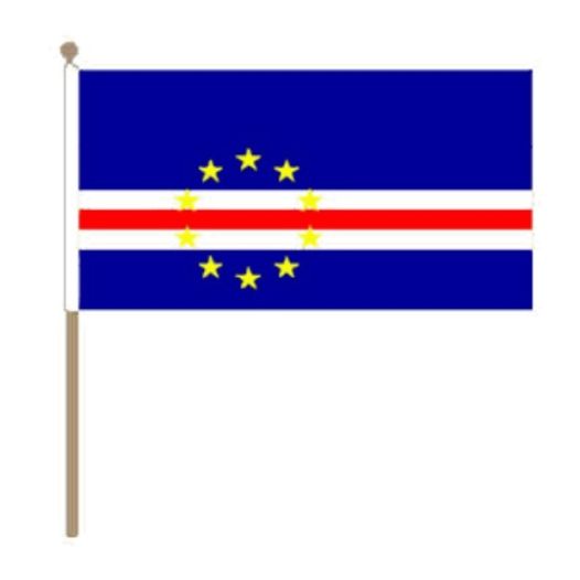 Zwaaivlag Kaapverdie 15x22 cm