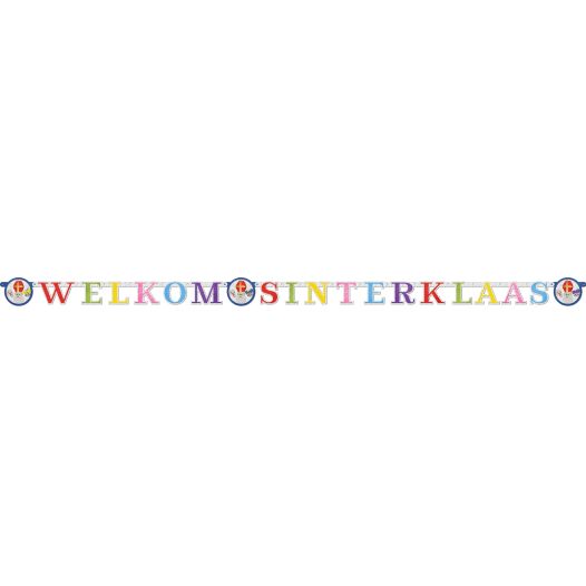 Letterslinger Welkom Sinterklaas - 3 meter