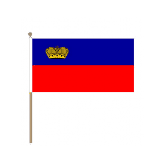 Zwaaivlag Liechtenstein 15x22,5cm | stof