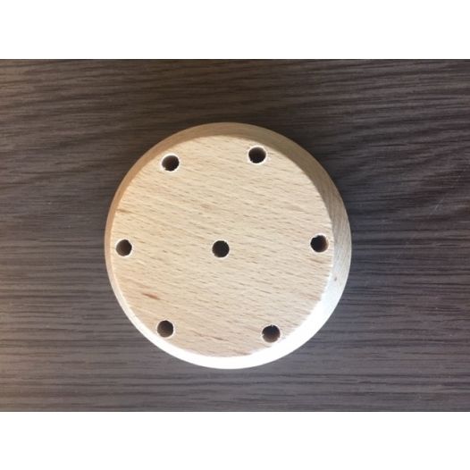 Houten tafelstandaard XL voor 7 tafelvlaggetjes 10x15cm