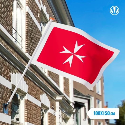 Vlag Malta Koopvaardij Maltese 100x150cm