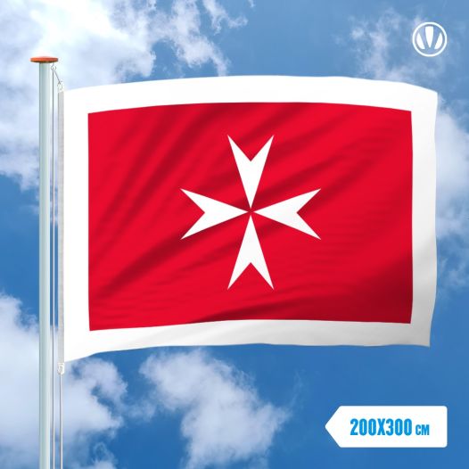 Vlag Malta Koopvaardij 200x300cm - Spunpoly