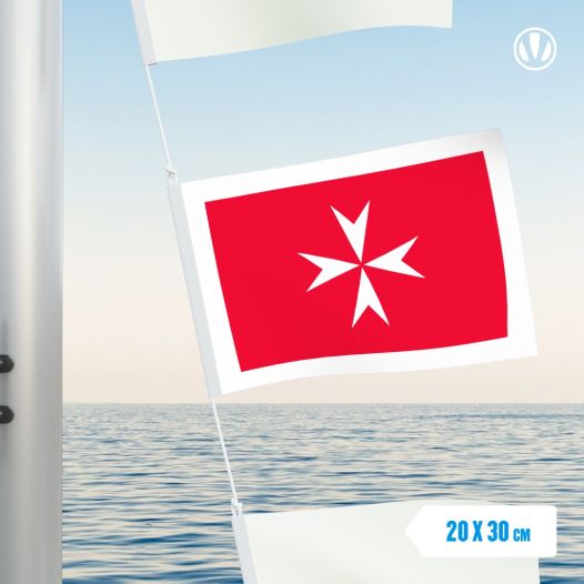 Vlaggetje Malta Koopvaardij 20x30cm