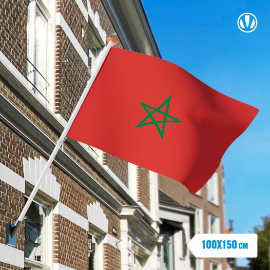 Marokkaanse vlag 100x150cm - Spunpoly