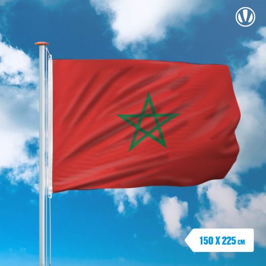 Marokkaanse vlag 150x225cm - Spunpoly
