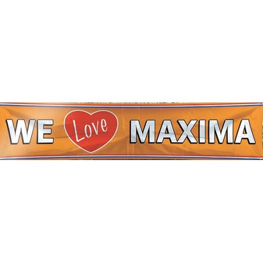 Spandoek We Love Maxima | 180x40 cm