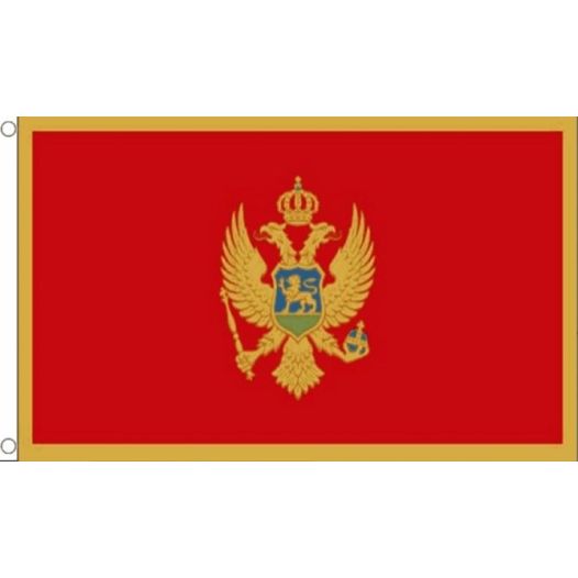 Vlag Montenegro 30x45cm