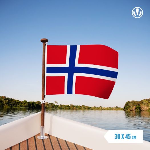Noorse vlag 30x45cm gastenvlag Noorwegen