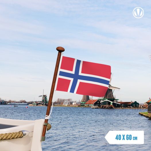vlag Noorwegen 40x60cm spunpoly